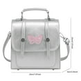 thumbnail image 3 of Women Aesthetic Rucksack Adjustable Strap Ladies Work Outdoor Bag (Silver), 3 of 10