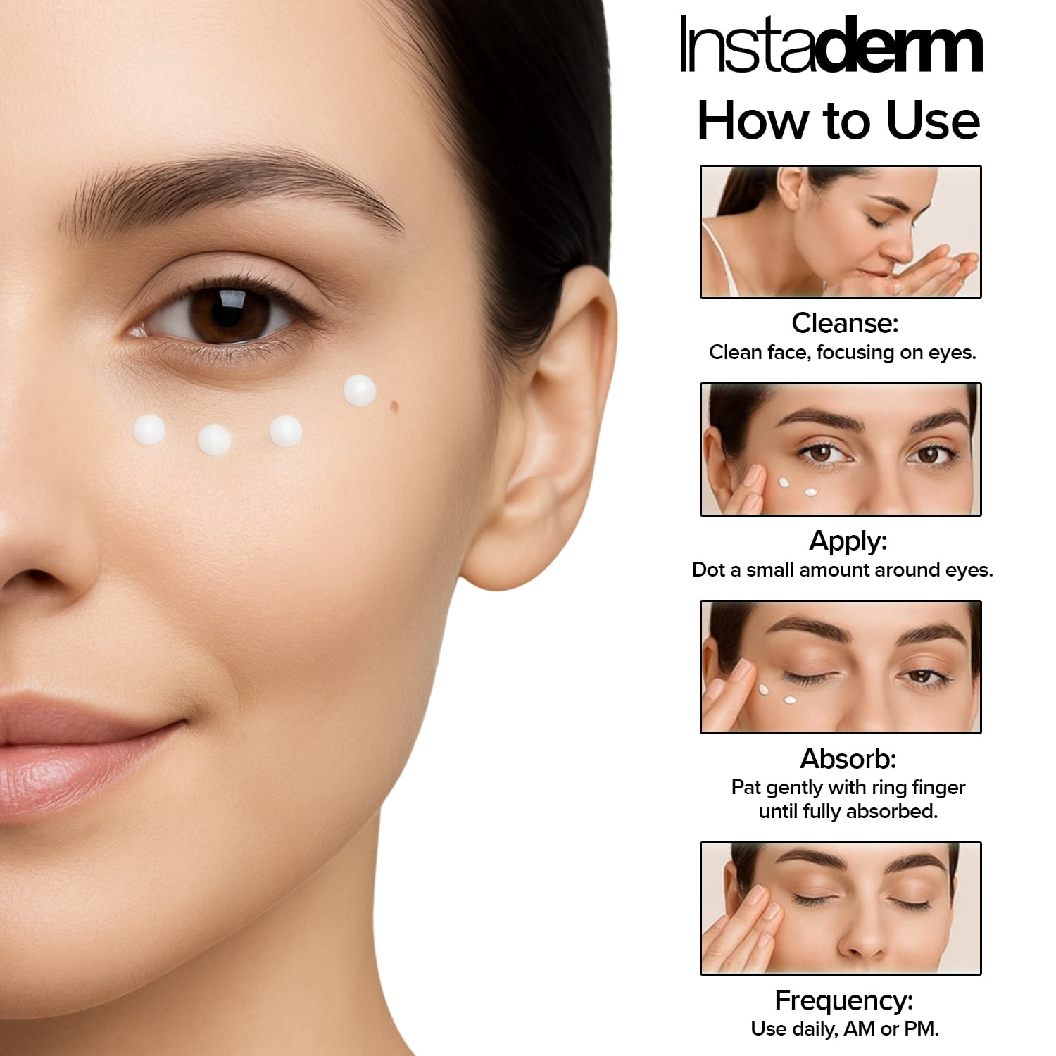 Eye Repair Cream–Reduces the Appearance of Dark Circles, Puffiness, Under Eye Bags, Fine Lines & Wrinkle, Anti-Aging Formula with Niacinamide Visibly Smooth, Brighten, & Hydrate Skin.