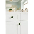 thumbnail image 3 of Amerock Accents 1-1/4 inch (32mm) Diameter Gold/Emerald Green Cabinet Knob - 2 Pack, 3 of 7