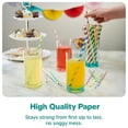 thumbnail image 2 of Paper Drinking Straws for Beverages, Assorted Colors Striped Biodegradable Disposable Straws, 0.6 cm Diameter x 19.7 cm Length, Eco-Friendly for Parties, Weddings & Daily Use, 2 of 8
