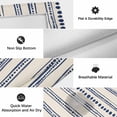 thumbnail image 6 of Navy Blue Outdoor Rug for Patio/Deck/Porch, Non-Slip Large Area Rug 4 x 6 Ft, Modern Geometric Abstract Art Striped Indoor Outdoor Rugs Washable Area Rugs, Reversible Camping Rug Carpet Runner, 6 of 8