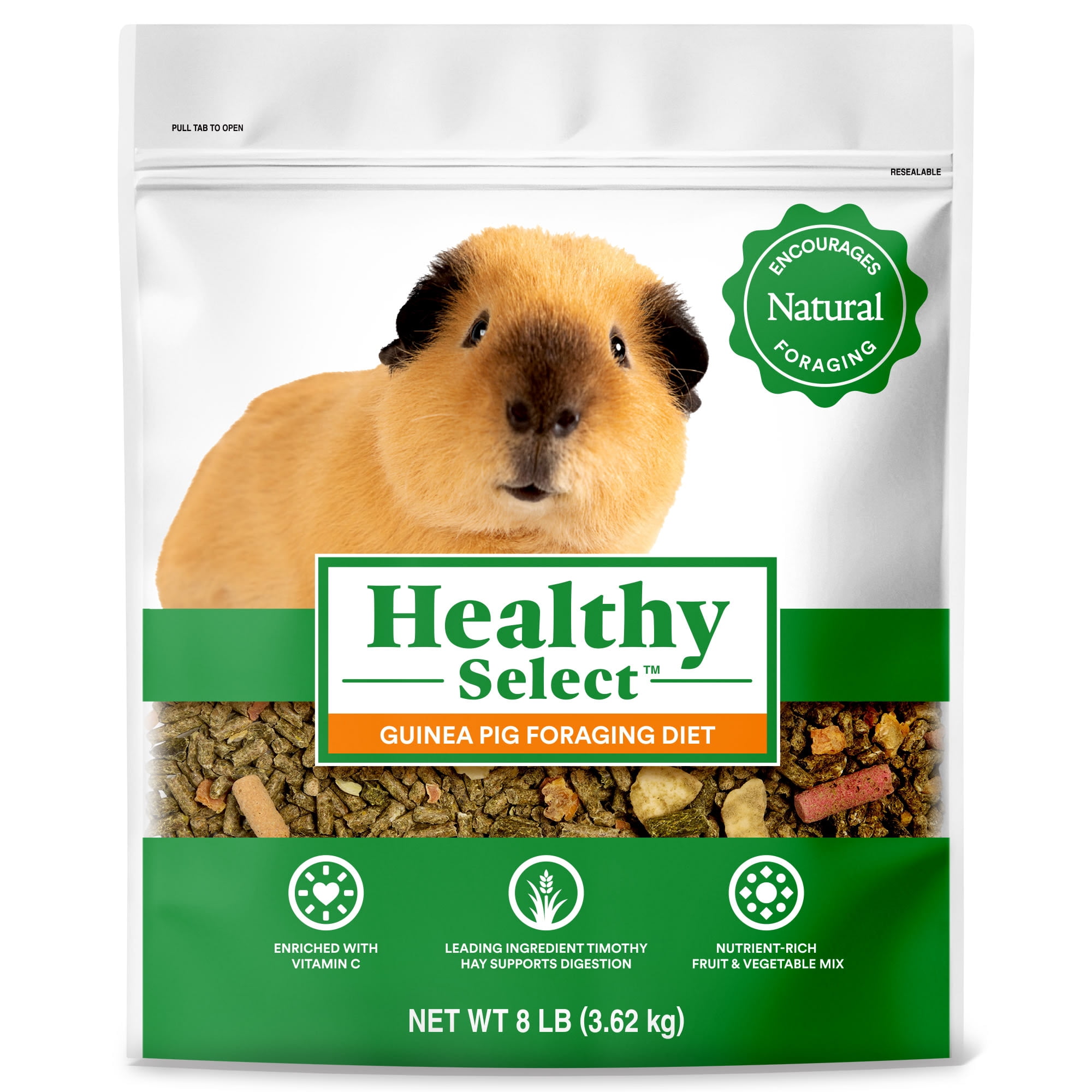 Healthy Select Guinea Pig Foraging Diet for Small Animals 8 lbs.