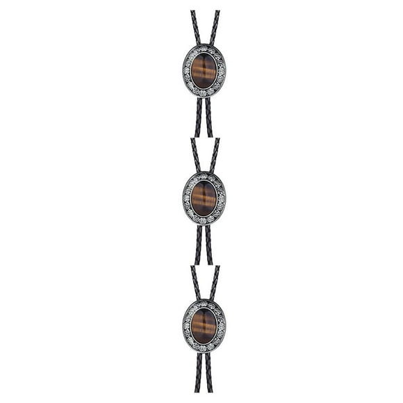Corbata de Bolo Qarigey para hombres con colgante de Piedra para el día de San Valentín
