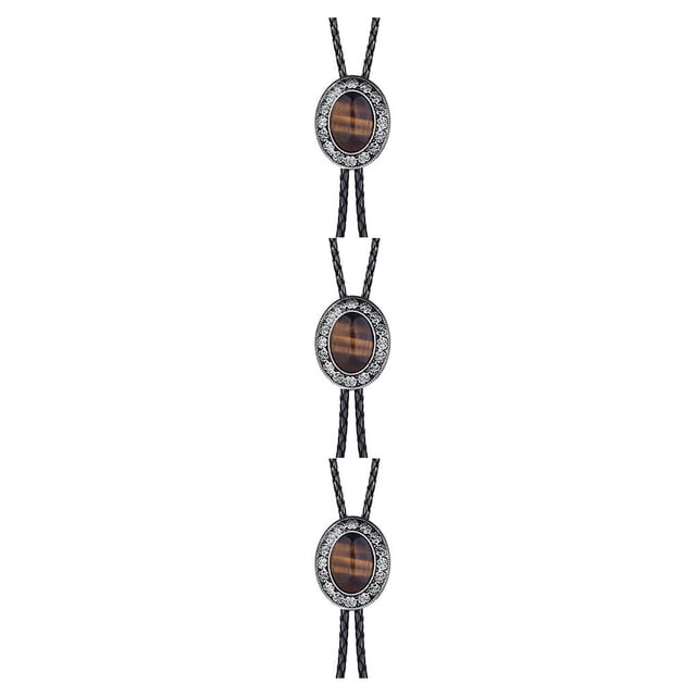 Corbata de Bolo Qarigey para hombres con colgante de Piedra para el día de San Valentín