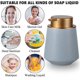 thumbnail image 5 of Dispensador de jabón de manos en loción de cerámica, bomba fácil de presionar, dispensador de desinfectante de manos para baño recargable, 5 of 5