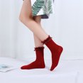 thumbnail image 5 of TZYDMN Women Ruffle Ankle Socks, Lace Lolita Kawaii Girls Cute Frilly Socks 3 Pairs, 5 of 6