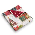 thumbnail image 5 of Greenland Home Deck the Halls Festive Patchwork Holiday Throw Blanket, 50" x 60", 5 of 7