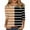 Brown, variant on Lmnyox Striped T Shirt for Women Crew Neck 3/4 Sleeve Tunic Tops Summer Casual Shirts Trendy Clothes