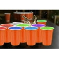 thumbnail image 3 of PYYNA-120 pcs Orange Plastic Cups Halloween plastic Disposable cups 16 oz orange Party Cups for drinking Tastings served Snacks Barbecues Picnics, 3 of 4