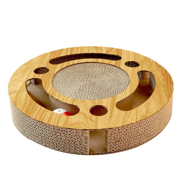 Coloody Cat Toy with Sturdy Scratching Pads and 2 Jingly Balls