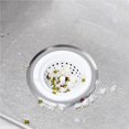 thumbnail image 4 of Inteprter Escurridor de cocina de silicona y acero inoxidable, tapón de residuos desmontable, filtro de fregadero de baño, colector de residuos Suministros de limpieza para el hogar Blanco Inteprter HA025031-01, 4 of 6
