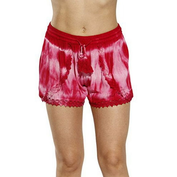 Riviera Sun Womens Shorts (Fuchsia, 2X)