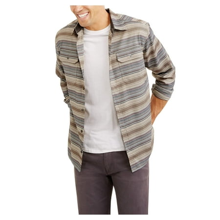 Swiss Tech Mens Big Long Sleeve Outdoor Flannel Shirt