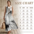 thumbnail image 7 of Tsovthrid Ink-Wash Mountain Print Linen-Like Matchable Couple Men Short Sleeve Shirt Women Sleeveless Sundresses Summer Boho Shirt Dress with Pockets Travel Outfit for Husband and Wife, S, 7 of 7