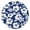 Floral, variant on Waterproof Round Tablecloth Fitted with Elastic Edge, Weed Leaf and Hemp Leaf Prints, Durable Vinyl with Backing for Indoor and Outdoor Use