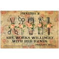 thumbnail image 1 of Barber Tools Metal Sign Vintage Barber Shop Decor A Hairdresser's Prayer Posters Salon Home Room Wall Decor Plaque 12x18 Inches, 1 of 5