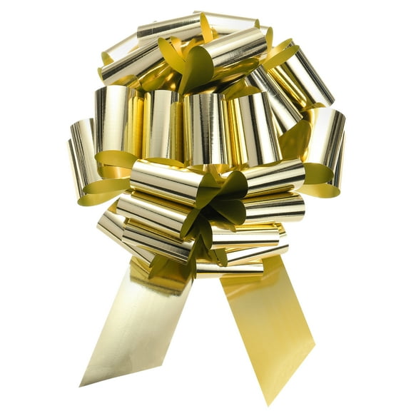 Uxcell 24" Extra Giant Large Pull Bow Christmas Metallic Car Gift Wrapping Bows for Wedding Gift, Gold