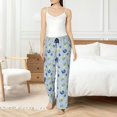 thumbnail image 5 of Pajama Pants Women, Blueberries leaf pattern Sweatpants Soft Sleep Lounge Pants, Casual PJ Bottoms Pants with Pockets, 5 of 5