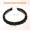 thumbnail image 5 of Unique Bargains Women's Thick Braided Twisted Braid Hair Hoop Black, 5 of 7