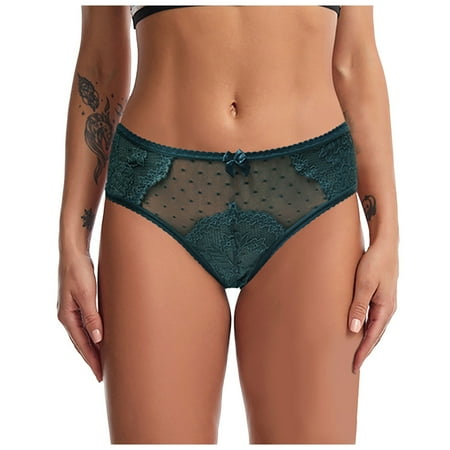 Womens Underpants Lace Thongs for Women Sheer Panty Shorts for Women XL
