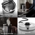 thumbnail image 3 of Aarke Kettle | Stainless Steel Hot Water Kettle | 360° Swivel Base | 1.2L / 5 Cups - Steel, 3 of 8