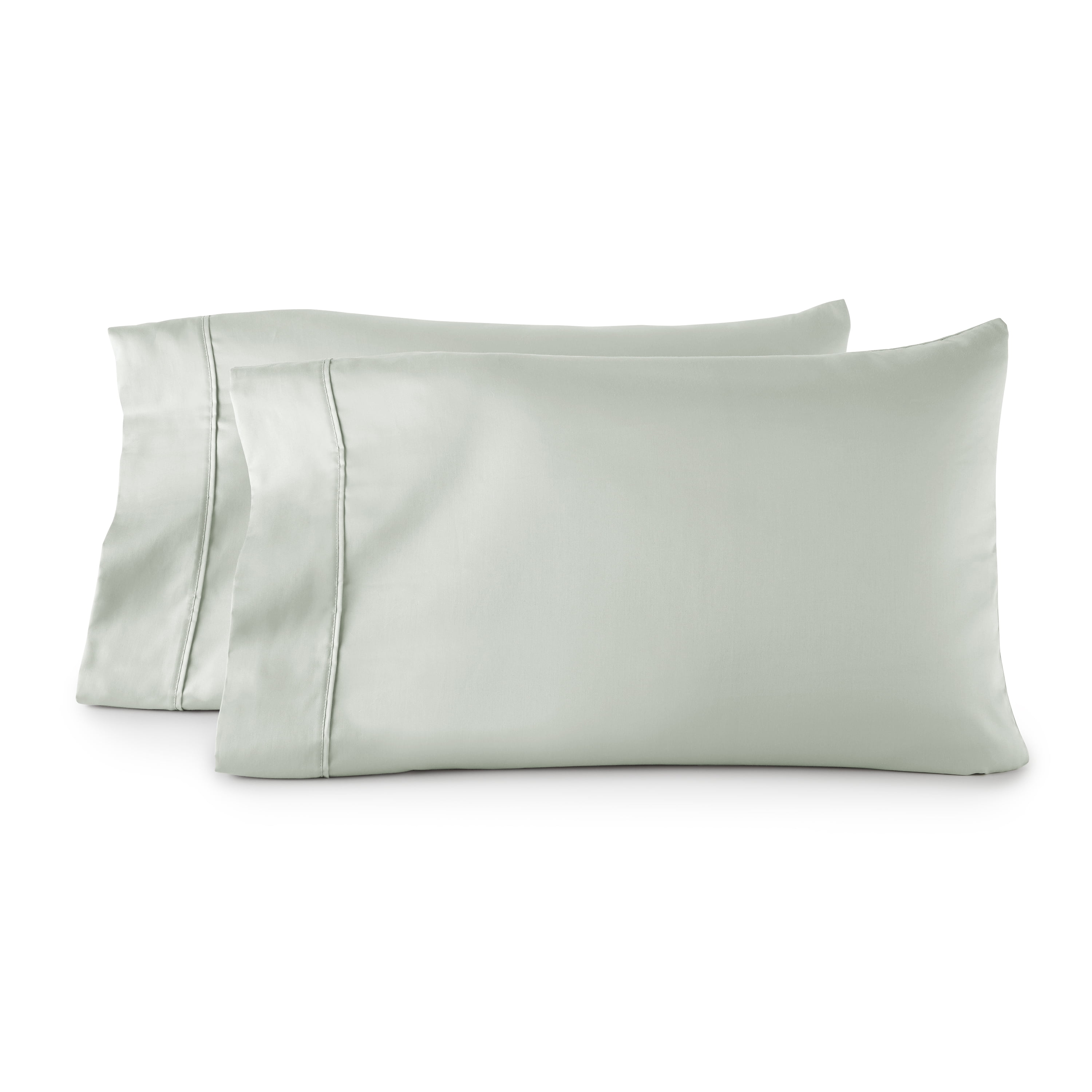 Better Homes & Gardens 2-Piece 300 Thread Count Soft Sea Cotton Sateen Pillowcase Set, Standard/Queen