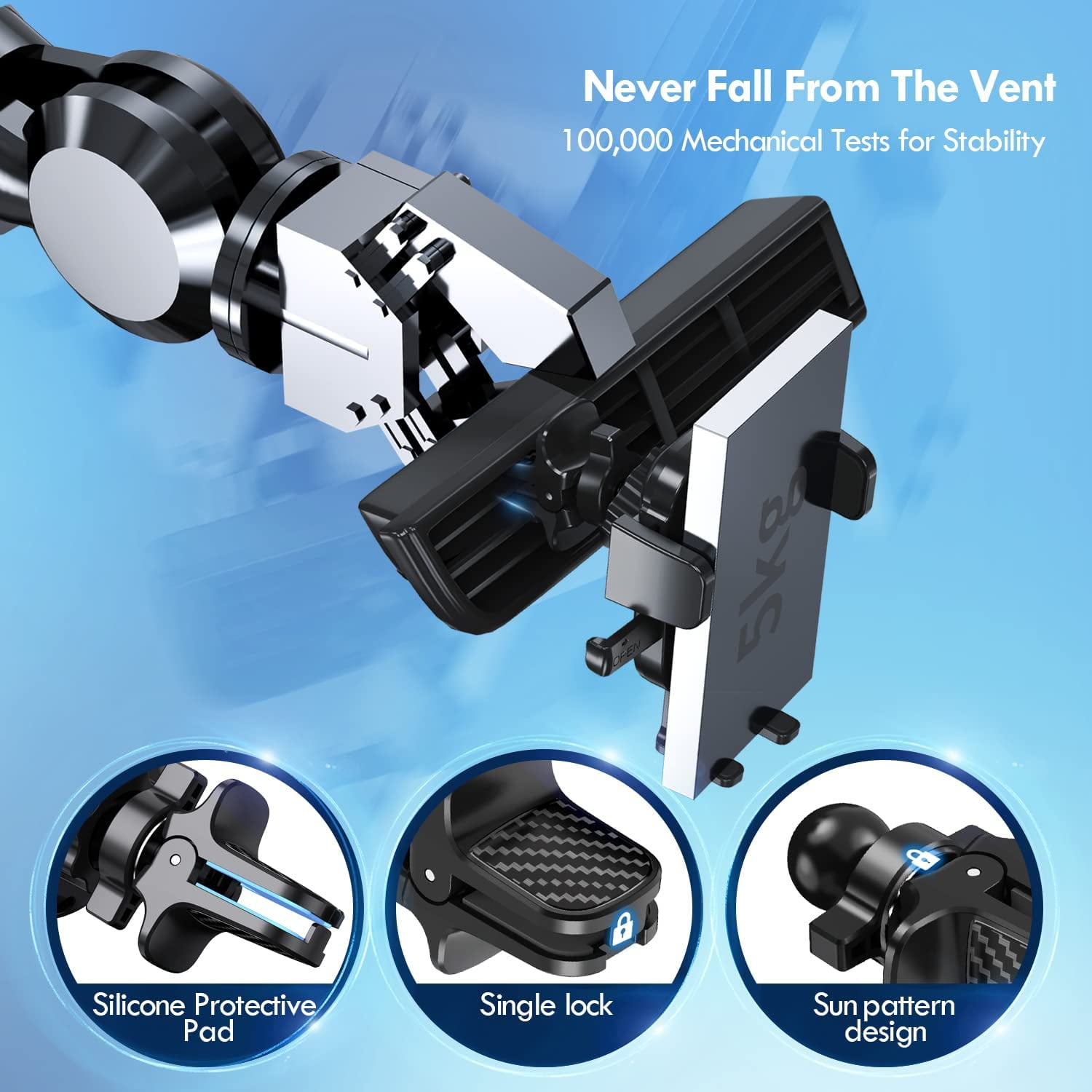 Yezivo 3-in-1 Universal Car Phone Holder Mount photo 3