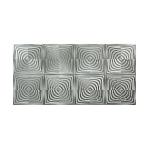 FASÄDE Easy Installation Echo Argent Silver Wall Panel (4' x 8' Panel
