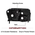 thumbnail image 3 of For 2012 2013 2014 2015 Honda Pilot Halogen Amber Black Headlights Pair, 3 of 9