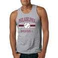 thumbnail image 1 of Wild Bobby City of Philadelphia Baseball Fantasy Fan Sports Men's Tank Top, Heather Grey, Large, 1 of 6