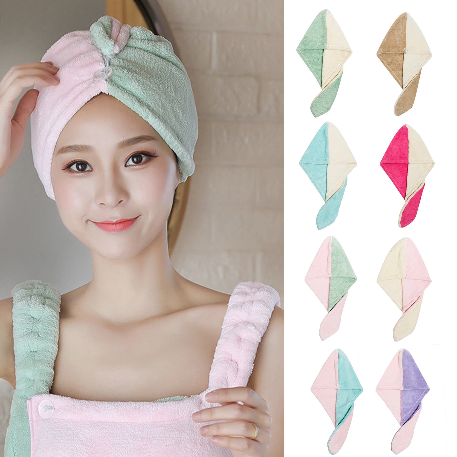 Quick Drying Hair Fast Towel Soft Thick Fast Absorbent Shower Hat Hair Direr Cap 