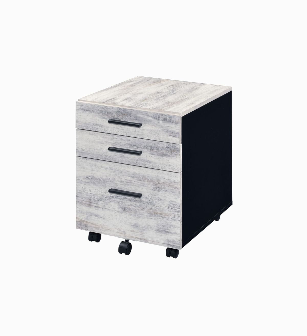 Rolling File Storage with Casters, 3Drawer Mobile File