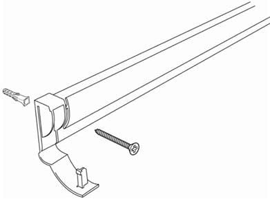 STAS Paper Rail 39 3/8", Matte Silver