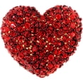 thumbnail image 1 of Red Heart Valentines Crystal Lapel Pin, 1 of 3
