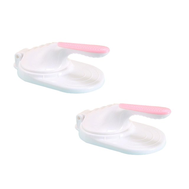 Oleegame 2PC Dumpling Press Maker Dumpling Wrappers Mold Dumpling Skin Cutter For Dumplings Dough Pastrys Tool White