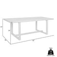 thumbnail image 2 of Vivid Outdoor Patio Dining Table in Light Eucalyptus Wood, 2 of 10
