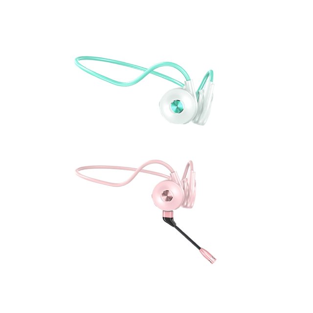 2x Auriculares de Conducción ósea de Oído Abierto Entrenamientos Conducción Llamadas Música