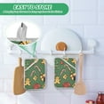 thumbnail image 4 of Yayeee Pot Holders Kitchen Heat Resistant with Pocket 7"x9.8" Cotton Oven Cooking Hot Pads, Yellow Christmas Gingerbread, 4 of 7