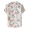 thumbnail image 2 of Camisa de verano con estampado informal de manga corta para hombre, Top con solapa, 2 of 5