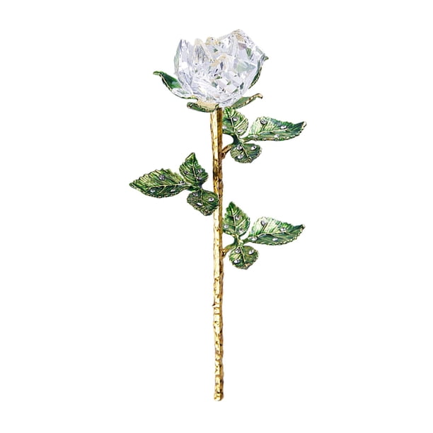 Estatuilla de Cristal Rosa Perfecl Decorativa de Escritorio