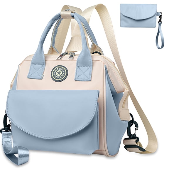 NCY Diaper Bag Tote, Baby Bag for Mom w/6 Pockets Burp Cloth Adjustable Shoulder Strap Detachable Small Bag