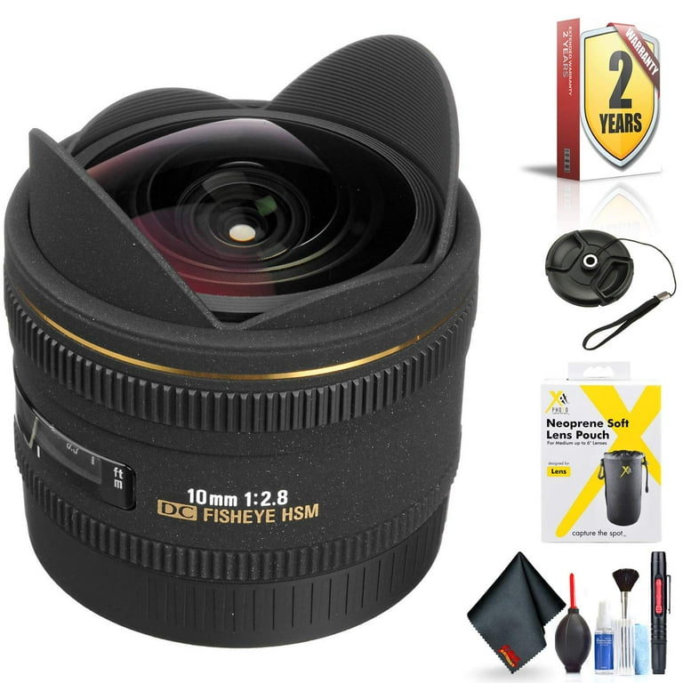 Sigma 10mm F2.8 EX DC HSM Fisheye for Sigma SA Mount + Accessories 