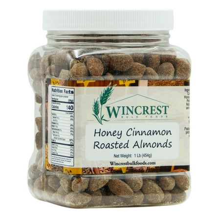 WinCrest Honey Cinnamon Roasted Almonds - 1 Lb Tub