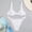 F-645White, variant on ZHOGXU Women's Tankini Swimsuit Sleeveless Solid Color Top And Bottoms Comfortable Stylish Bikini Sets Swimwear For Beach Pool,White,L