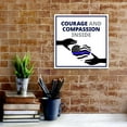 thumbnail image 3 of Square Plus Courage and Compassion Inside Wall or Door Sign | Police First Responders Appreciation Signage -Small, 3 of 7