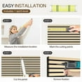 thumbnail image 4 of Wood Wall Panels 2 Pack, Home Improvement Wood Panels for Wall 46.45" x 23.81" Wall Panels for Interior Wall Decor, 3D Wood Slat Wall Panel/Fluted Soundproof Slat Sound Absorbing Panels, 4 of 7