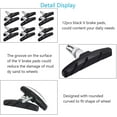 thumbnail image 5 of Pastillas de freno V-Brake de 12 piezas, pastillas de freno de bicicleta, pastillas de freno de aluminio de 70 mm para varios sistemas de freno V de Avid, Clarks, Shimano, Tektro, Sram, 5 of 5