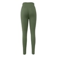 thumbnail image 3 of Jxximdong Leggings for Women Women's High Waist Belly Long Yoga Solid Color Breathable Running Fitness Pants Green L Yoga Pants, 3 of 6