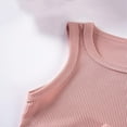 thumbnail image 6 of Cethrio Kids Girls Summer Outfit Sets, Sleeveless Cotton Gifts T-shirts with Shorts Sets Pink Size 2-3T, 6 of 8