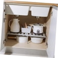 thumbnail image 2 of Estante de almacenamiento retráctil debajo de la Mesa, estante de almacenamiento doble para zapatos, estante de almacenamiento multifuncional, soporte para zapatos, almacenamiento de plástic, 2 of 5